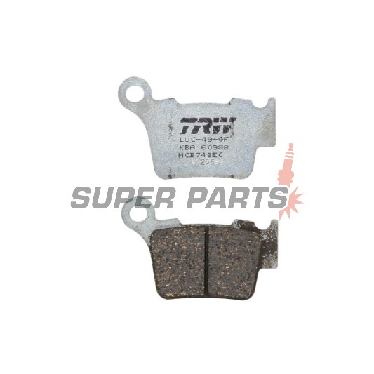 Τακάκια φρένων -TRW- MCB743EC, BMW G450X, Husaberg FE/TE, Husqvarna CR/FC/FE/FS/SM/SMR/TC/TE/WR, KTM EXC/EXC-F/SX/SX-F/XC/XC-F/XC-W 125-560 (1998-2020)