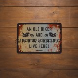 Πινακίδα γκαράζ -OXFORD- The Ride of his life, 200x300mm