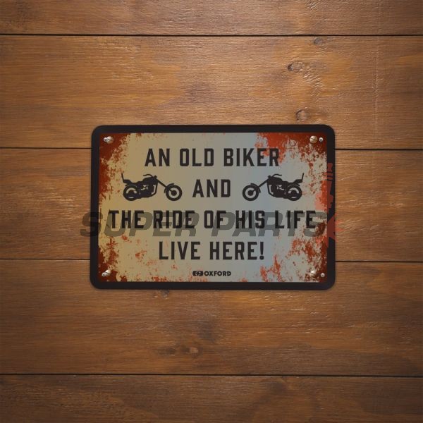 Πινακίδα γκαράζ -OXFORD- The Ride of his life, 200x300mm
