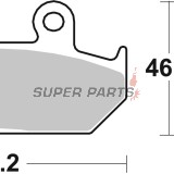 Τακάκια φρένων -BREMBO- 07HO35SA, Cagiva Canyon/ElefantHonda CB/CBR/CD/GL Goldwing/NV/NX Dominator/VFR/VLX Shadow/VT Shadow/XL Transalp/XRV Africa Twin