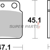 Τακάκια φρένων -BREMBO- 07SU29SD, Arctic Cat DVX 400, Kawasaki KFX 400, Suzuki LT/LT-Z/LT-R 250-500