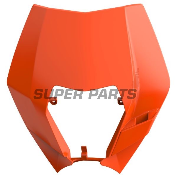 Μάσκα (χωρίς φανάρι) -POLISPORT- πορτοκαλί, KTM EXC, XC-W, XCF-W 125-500 2008-2013