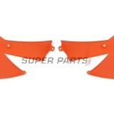 Μπροστινά πλαϊνά πλαστικά -POLISPORT- πορτοκαλί, KTM SX 65 2002-2008