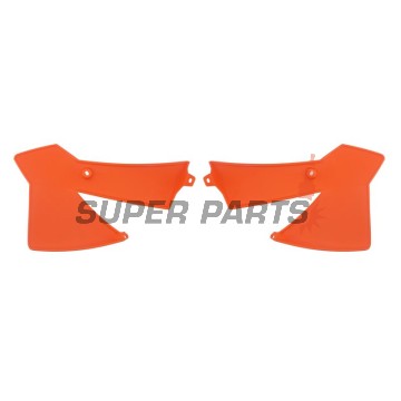Μπροστινά πλαϊνά πλαστικά -POLISPORT- πορτοκαλί, KTM SX 65 2002-2008