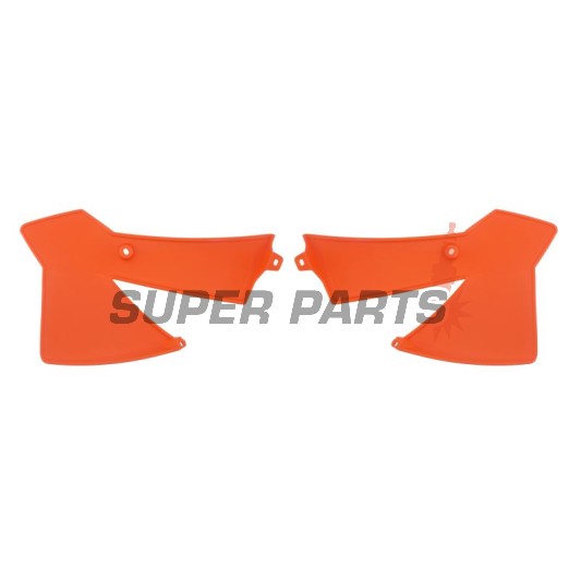 Μπροστινά πλαϊνά πλαστικά -POLISPORT- πορτοκαλί, KTM SX 65 2002-2008