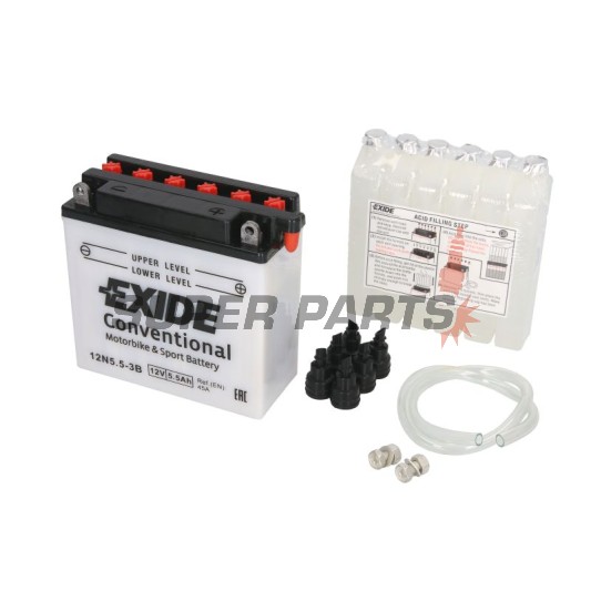 Μπαταρία -EXIDE- 12N5.5-3B, 6Ah 12V