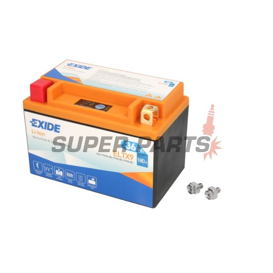 Μπαταρία -EXIDE- ELTX9, 36Wh (3Ah), 12V, Lithium-ion