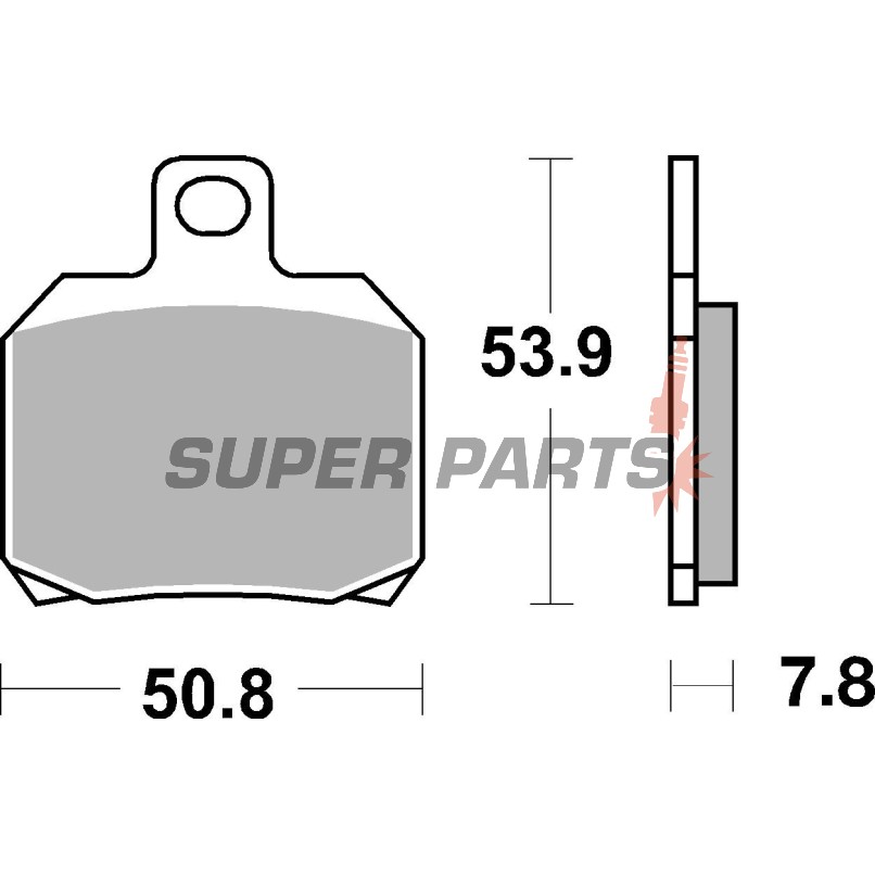 Τακάκια φρένων -BREMBO- 07BB20CC, Aprilia RSV/Tuono/Capo Nord, Benelli TNT/Tornado/TreK, Ducati Monster/Multistrada/1098/1198/Hypermotard/Sportclassic, Honda FES/ST, KTM RC8/Super Duke, Moto Guzzi Breva/Nevada/V7, Piaggio Beverly/X8