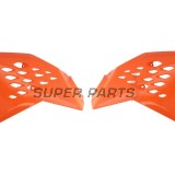 Μπροστινά πλαϊνά πλαστικά -POLISPORT- πορτοκαλί, KTM SX 65 2009-2015
