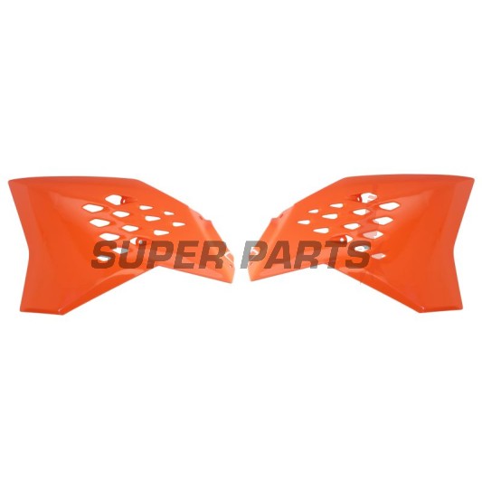 Μπροστινά πλαϊνά πλαστικά -POLISPORT- πορτοκαλί, KTM SX 65 2009-2015