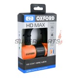 Κλειδαριά δισκόφρενου -OXFORD- HD MAX 14mm, πορτοκαλί