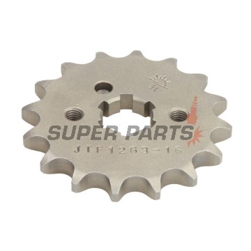Μπροστινό γρανάζι -JT- JTF1263,16, 16 δόντια, Suzuki DR 125 2008-2013, TF 100/185 1981, TF 125 1979-2011, Yamaha AG 200 1984-2006, DT 100 1976-1980, DT 175 1974-1977, RD 125 1982-1984, RD 200 1975-1977, RS 100 1976-1979, RT 180 1990-1998