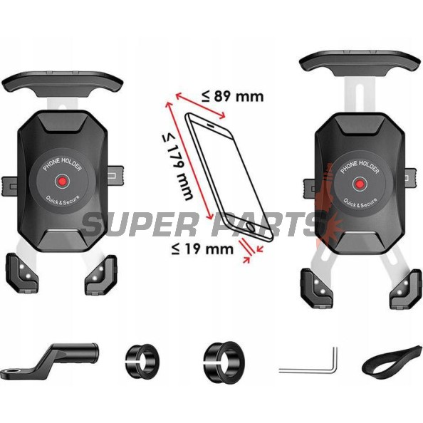 Βάση τηλεφώνου -4 RIDE- 179x89x19mm - universal