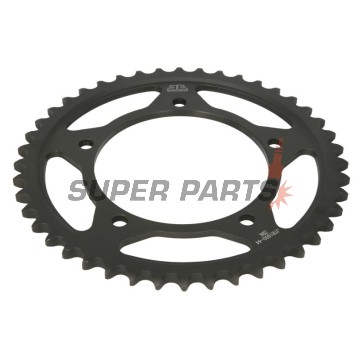 Πίσω γρανάζι -JT- JTR1800,44ZBK, 44 δόντια, μαύρο ψευδάργυρος, ατσάλινο, Suzuki GSF 1200 2006, GSF 1250 2007-2016, GSX 1250 2010-2017, GSX 1300 2007-2013, 2017, GSX 1340 2008-2016, GSX-R 1000 2001-2008, SV 1000 2003-2007, Triumph Daytona 955 2001-2002