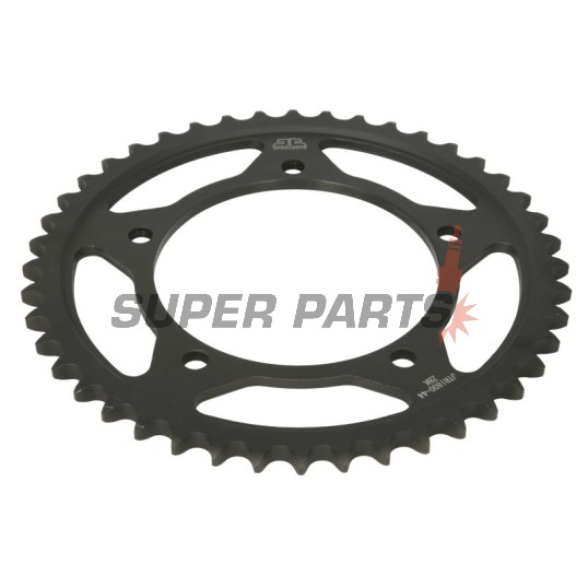 Πίσω γρανάζι -JT- JTR1800,44ZBK, 44 δόντια, μαύρο ψευδάργυρος, ατσάλινο, Suzuki GSF 1200 2006, GSF 1250 2007-2016, GSX 1250 2010-2017, GSX 1300 2007-2013, 2017, GSX 1340 2008-2016, GSX-R 1000 2001-2008, SV 1000 2003-2007, Triumph Daytona 955 2001-2002