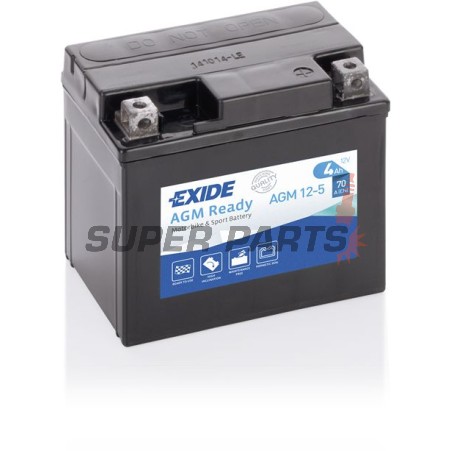 Μπαταρία -EXIDE- YTX5L-BS READY, 4Ah 12V