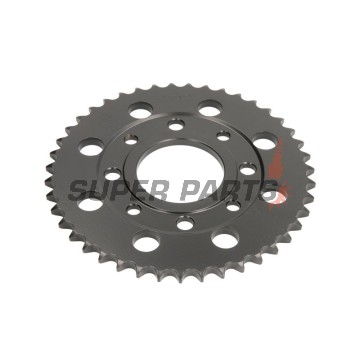 Πίσω γρανάζι -JT- JTR269,43, 43 δόντια, ατσάλινο, Daelim VL 125 2000-2007, VS 125 1997-2003, VT 125 1998-2002, Honda CB 100 1976-1986, CB 125 1973-1989, CBZ 125 2001, CG 125 1977-1983, 1985-2005, CM 125 1982-1997, EZ 90 1990-1996