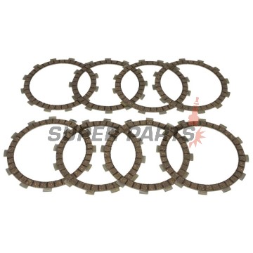 Σετ δίσκων συμπλέκτη -TRW- MCC208-8, Kawasaki GPZ/ZXR/ZX-7R/ZX-9R, KLR 650, KX 250, VN Vulcan 750-900, W 650/800, Z 750, Suzuki RM 250 (1976-2017)