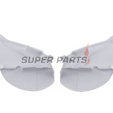 Πίσω πλαϊνά πλαστικά -POLISPORT- λευκά, KAWASAKI KX 125/250 1999-2002