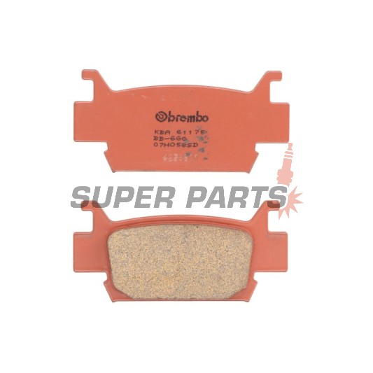 Τακάκια φρένων -BREMBO- 07HO58SD, Honda TRX FourTrax Foreman/Rincon/700XX (2005-2011)