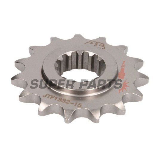 Μπροστινό γρανάζι -JT- JTF1332,15, 15 δόντια, Honda CB 1000 2018-2020, CB 400 1991, CB 500 1994-2003, CB 750 1991-2003, CB-1 400 1989-1991, GB 500 1989-1990, NTV 650 1988-1991, RVF 750 1994-1998, VFR 800 2014-2017, VT 600 1990-2000