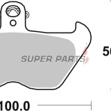 Τακάκια φρένων -BREMBO- 07BB24SA, BMW GS/RT/RS, Ducati Monster, Aprilia RS/Tuareg, Cagiva Mito, KTM LC4 & Beta Evo (1988-2013)
