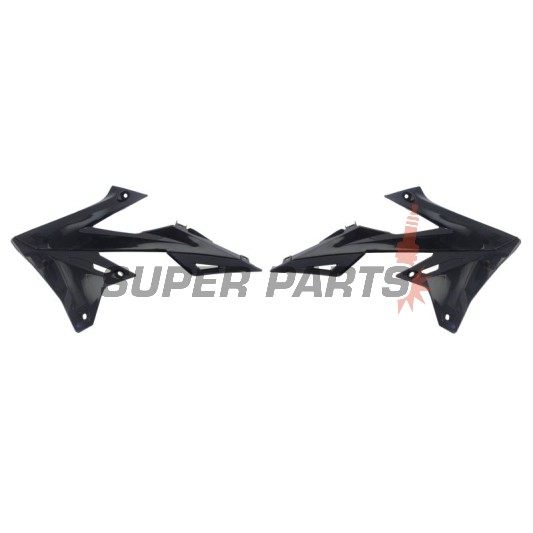 Μπροστινά πλαϊνά πλαστικά -POLISPORT- μαύρα, SUZUKI RM-Z 250/450 2018-2023