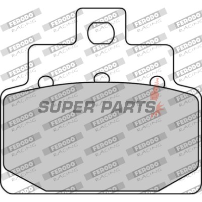 Τακάκια φρένων -FERODO- FDB2095EF, Aprilia Compay/Habana/Mojito 125 2000-2010; Aprilia Leonardo/SR 125-150 1999-2005; Aprilia Scarabeo 50-100 2000-2009