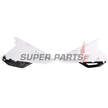 Πίσω πλαϊνά πλαστικά -POLISPORT- λευκά, HONDA CRF 250/450 2021-2023