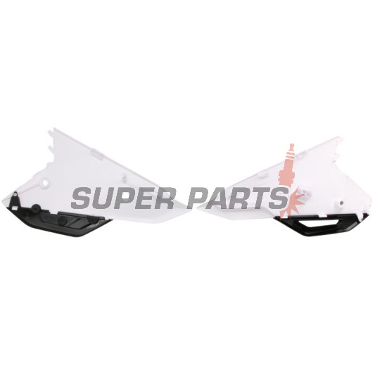 Πίσω πλαϊνά πλαστικά -POLISPORT- λευκά, HONDA CRF 250/450 2021-2023