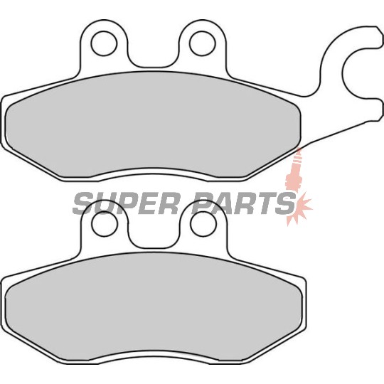 Τακάκια φρένων -FERODO- FDB2186EF, Piaggio Beverly 125-350 (2006-2017), MP3 125-500 (2006-2016), X10 125-500 (2012-2015), X7 125-300 (2007-2014), X8 400 (2006-2008), X9 125-250 (2005-2008)