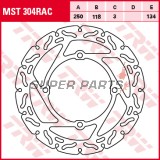 Δίσκος φρένου -TRW- MST304RAC, 250mm, Suzuki RM-X450Z (2010-2019)/RM-Z250 (2007-2019)/RM-Z450 (2005-2018)