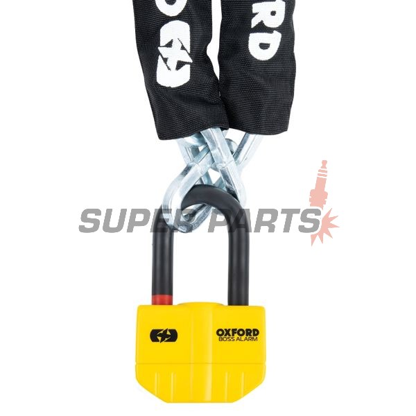 Αλυσίδα με κλειδαριά συναγερμού -OXFORD- Boss Alarm 14mm + Chain 12mm x1.5m