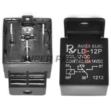 Ρελέ μίζας -VICMA- 5 pin, 12V, 30Ah, Gilera DNA/Runner 125/180/200, Piaggio/Vespa Beverly/ET4/LX/Liberty/X8/X9 125/150/180/200/250/400/500, 1996-2013