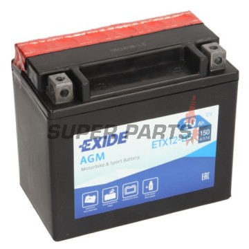 Μπαταρία -EXIDE- YTX12-BS, 10Ah 12V