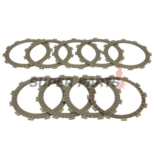 Σετ δίσκων συμπλέκτη -TRW- MCC344-9, Cagiva Navigator 1000 (2000-2005), Raptor/X-Tra Raptor 1000 (2000-2005); MV Agusta Brutale 910S (2005-2007), F4 1000S (2004-2007); Suzuki TL1000S (1999-2000)