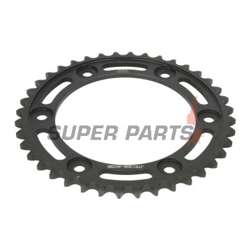 Πίσω γρανάζι -JT- JTR1306,40ZBK, 40 δόντια, μαύρο ψευδάργυρος, ατσάλινο, Honda CBR 1000 2004-2016, CBR 900 2000-2003, RVT 1000 2000-2006, VTR 1000 2000-2006