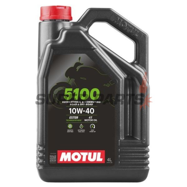 Λάδι κινητήρα -MOTUL- 5100, 10W40, ημισυνθετικό + εστέρας, 4L