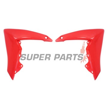 Μπροστινά πλαϊνά πλαστικά -POLISPORT- κόκκινα, HONDA CRF 110 2013-2018