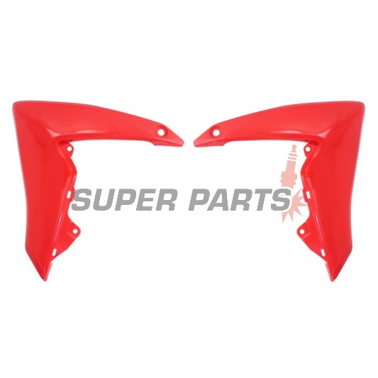 Μπροστινά πλαϊνά πλαστικά -POLISPORT- κόκκινα, HONDA CRF 110 2013-2018
