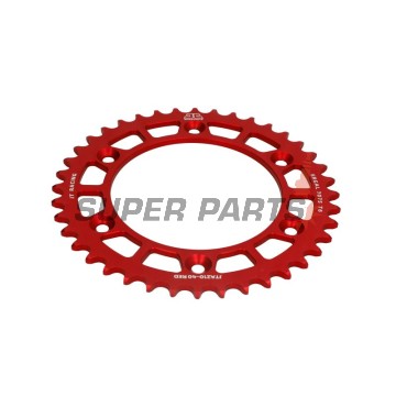 Πίσω γρανάζι -JT- JTA210,40RED, 40 δόντια, κόκκινο, αλουμινίου, Honda CRM 250 1991, XR 250 1997-2007