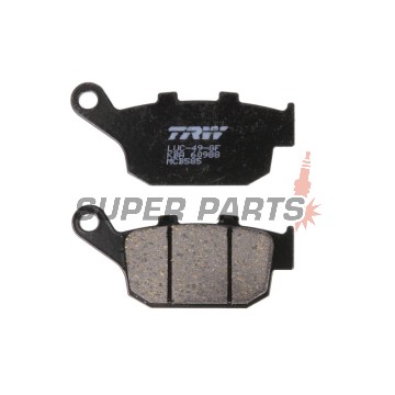 Τακάκια φρένων -TRW- MCB585, Buell Blast, M2, S3, X1, XB12R/S/SS, XB9S 1998-2009; Honda CB, CBR, FMX, NC, NSR, NT/NTV, NX, XL/XRV 1986-2015; Triumph Daytona, Street Triple, Tiger 2000-2020; Yamaha XJ6 2009-2012