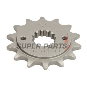 Μπροστινό γρανάζι -JT- JTF512,14, 14 δόντια, Kawasaki BJ 250 1993-1999, EN 500 1990-2009, ER 500 1997-2006, EX 500 1987-2009, GPX 400 1987-1988, GPZ 400 1984-1997, GPZ 500 1987-2005, GPZ 550 1984-1992, KLE 400 1991-1994, KLE 500 1991-2007