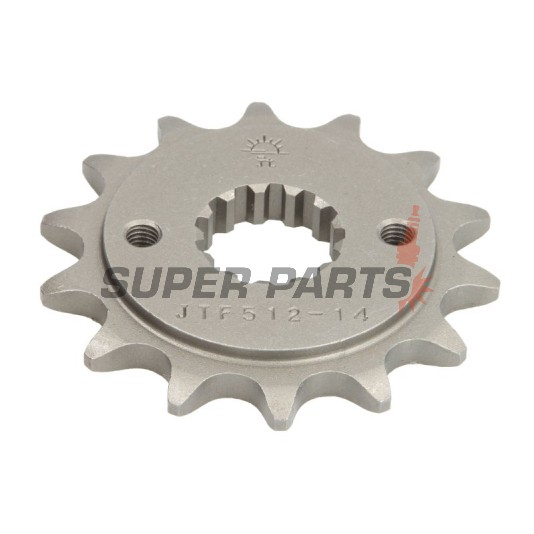 Μπροστινό γρανάζι -JT- JTF512,14, 14 δόντια, Kawasaki BJ 250 1993-1999, EN 500 1990-2009, ER 500 1997-2006, EX 500 1987-2009, GPX 400 1987-1988, GPZ 400 1984-1997, GPZ 500 1987-2005, GPZ 550 1984-1992, KLE 400 1991-1994, KLE 500 1991-2007