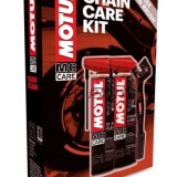 Σετ καθαρισμού και λίπανσης αλυσίδας -MOTUL- βούρτσα, απολιπαντικό και σπρέι λίπανσης