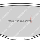 Τακάκια φρένων -FERODO- FDB2200P, Yamaha YP Majesty 400 2005-2007