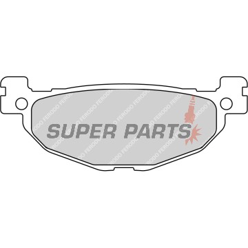 Τακάκια φρένων -FERODO- FDB2200P, Yamaha YP Majesty 400 2005-2007