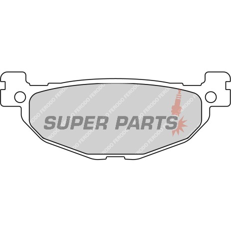 Τακάκια φρένων -FERODO- FDB2200P, Yamaha YP Majesty 400 2005-2007