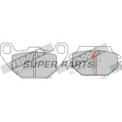 Τακάκια φρένων -FERODO- FDB2096EF, Kawasaki KFX 50/90 (2007-2017), Kymco Agility 125-200 (2008-2019), Like 50-200 (2009), MX/MXU 50-150 (2004-2010), People 50-500 (2000-2016), Vitality 50 (2004-2005)