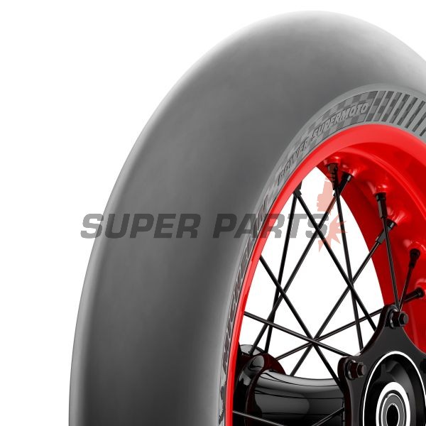 Μπροστινό αγωνιστικό ελαστικό -MICHELIN- 120/75R16.5, POWER SUPERMOTO, μεσαία